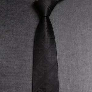 Corbatas de Seda Negra Hechas a Mano con Logotipo Personalizado para Hombre, Corbatas de Lujo Italianas para Negocios, Venta al Por Mayor - Product Image 6