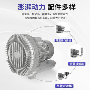 High-Power Aluminum Alloy Aerator Oxygen Fishpond Air Pump and HG High-Pressure Vortex <b>Blower</b> for Fishponds - Product Image 4