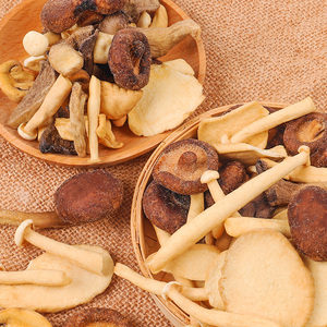 Hương vị khác nhau trắng shimeji nấm chân không chiên Shiitake hàu nấm chip hỗn hợp nấm Vua hàu nút - Product Image 1