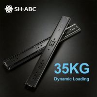 Glissières à billes de 45 mm, vente directe d'usine, OEM, guides télescopiques pour tiroirs de meubles