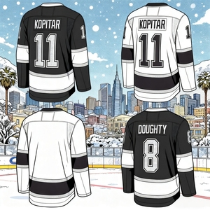 Vendita calda ricamo maglia Hockey Los Angeles a buon mercato #8 Drew Doughty #11 Anze Kopitar Hockey uniforme - Product Image 1