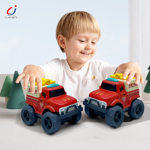 Chengji vehículo educativo modelo serie deslizamiento ingeniería camión coche juguete niños dibujos animados Pie Grande fuera de carretera coches para niños pequeños - Product Image 4