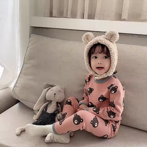 Ensemble personnalisé pour filles Équipe de créateurs et Pyjamas pour bébés filles en usine Vêtements de nuit pour la maison pour enfants - Product Image 2