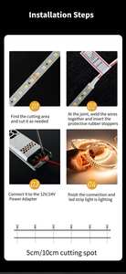 <span class=keywords><strong>SMD</strong></span> 2835 60leds/M <span class=keywords><strong>Led</strong></span> şerit işık akıllı şerit <span class=keywords><strong>LED</strong></span> işıklar 3000K/4000K/6000K Ra80 DC12V/24V IP20/IP65 - Product Image 6