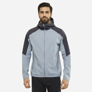 Veste coupe-vent en toile à col montant personnalisée par le meilleur fabricant, 100% coton, à capuche, style unique, prix bas, OEMODM pour hommes - Product Image 1