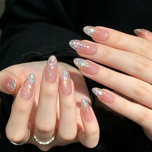 Gel UV à paillettes effet diamant écrasé pour ongles, populaire, super scintillant, polyvalent, à retirer par trempage, pour nail art, vente en gros - Product Image 5