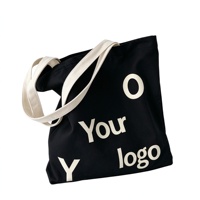 Sac fourre-tout en toile de coton personnalisé, taille moyenne, avec impression de lettres, sac de shopping promotionnel réutilisable avec poignée d'épaule