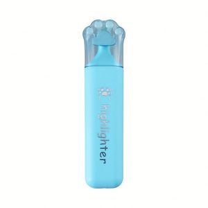 Ensemble de surligneurs personnalisables en forme de patte de chat mignons et miniatures, stylos fluorescents créatifs pour l'école, emballage en vrac - Product Image 1