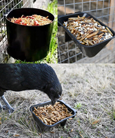 Mangeoire et abreuvoir multi-tailles pour animaux : lapins, pigeons, oiseaux, volailles, poulets