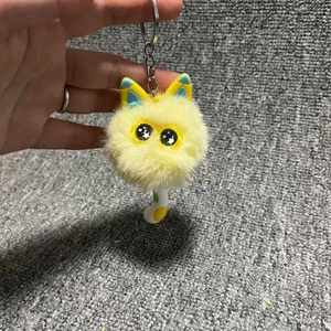 Mini cat Plush Toy Keychain Mini Cat with Starry Eyes Cute Stuffed Animal Backpack Key Chain <b>Bag</b> Charm - Product Image 5