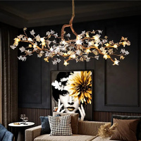 Lustres et lampes suspendues pour la maison de luxe design branches lustres table à manger fleur suspension lampes suspendues