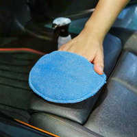 Esponja Redonda para Encerar y Pulir Autos, con Núcleo de Espuma Suave, Duradera, Excelente Absorbencia, Promocional