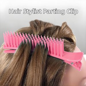 Pinces de Coiffure Professionnelles Noires et Roses en Gros, Pinces à <span class=keywords><strong>Cheveux</strong></span> pour Salon, Outils de Coiffure, Pinces de Séparation avec Logo Personnalisé - Product Image 2