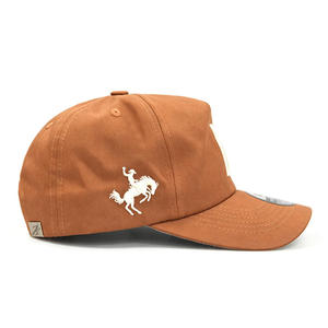 Wholesale Unstructured 5 Panel Dad Hat Custom Embroidery Logo Brown Cotton Soft Top Baseball <b>Cap</b> 5 Panel <b>Caps</b> for Men <b>Women</b> - Product Image 2