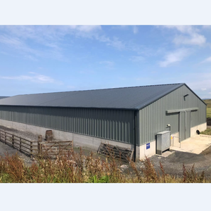 Grange <span class=keywords><strong>agricole</strong></span> préfabriquée en acier, structure <span class=keywords><strong>métallique</strong></span>, entrepôt de taille moyenne pour l'utilisation dans les ranchs - Product Image 4
