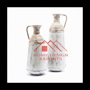 Jarrones de flores de mesa de metal de lujo de aluminio hechos a mano superventas - Product Image 1