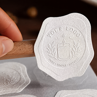 Autocollants personnalisés fantaisie en relief 3D, papier texturé, logo en relief, impression d'étiquettes d'emballage pour les entreprises avec votre propre design