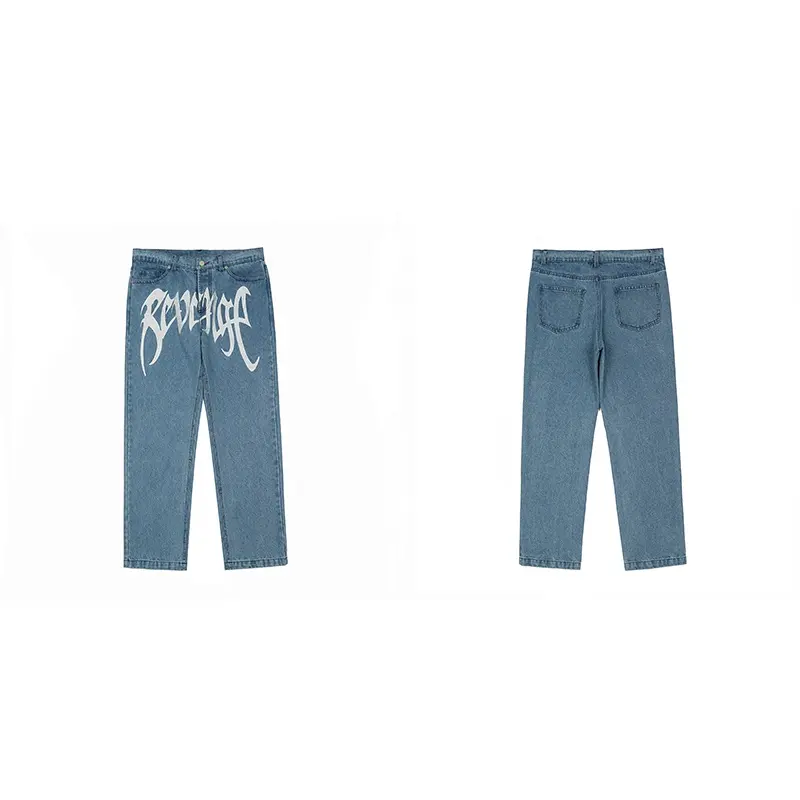 2021 Hot Stijl Europese En Amerikaanse Mode Trendy Merk Revenges Mannen Slim Jeans Fabriek Directe Verkoop Een Groot Aantal op Voorraad