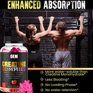 Gommes de créatine <span class=keywords><strong>HCL</strong></span> pré-entraînement de marque privée Oem - Product Image 5