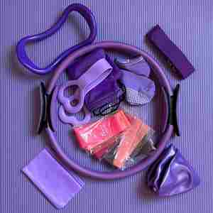 Pilates Yoga Set 13PCS Latex Resistance Band Hip Circle Yoga Ball <b>Stretching</b> Strap Exercise Loop Women Home Fitness Kit - Product Image 1