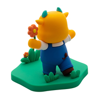 Support de téléphone personnalisé en PVC en forme d'animal avec support souvenir