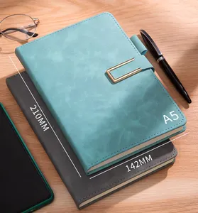 Fábrica impressão personalizada Natal A3 A4 A5 A6 notebook escrevendo notebook couro artesanal jornal para o presente
