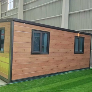 Maisonnette écologique à double ailes extensibles, conteneur habitable de 20 pieds, villa de villégiature préfabriquée de luxe pliable - Product Image 1