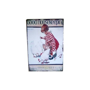 Putuo — Plaque décorative Vintage en métal, panneau en étain, poulet joyeux, rétro, vente en gros - Product Image 6