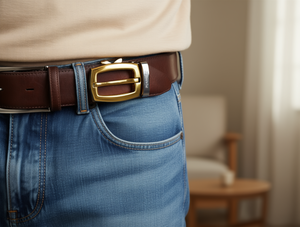 GZJASECI ROUICAMCN Fibbia per cintura 5,0 cm placcata oro, grande, forma quadrata e rotonda - Product Image 2