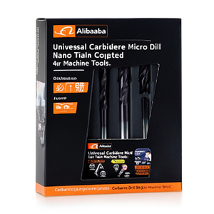 Universal Carbide <b>Micro</b> Drill Nano Tialn Coated 4Xd Undrilled For <b>Machine</b> Tools - Product Image 2