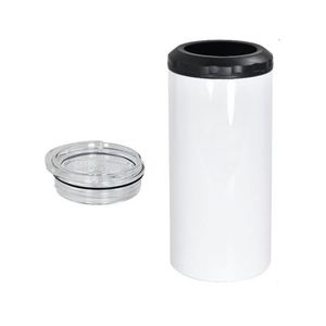 4 in 1 Sublimation Skinny Tumbler Insulated 16oz Stainless Steel Tumbler Cup Can Cooler With <b>Bottle</b> Opener - Product Image 1