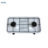 European Style Outdoor Used 2 Burners Portable Stove Cooktop Camping Low Cheaper Mini Small White Gas Cooker Hot Sale Wholesale