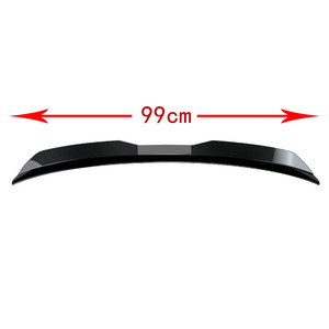 Rear Spoiler For Audi Volkswagen Hatchback SUV Matte Black Piano Black Carbon Fiber Texture ABS Ducktail Trunk Wing - Product Image 5