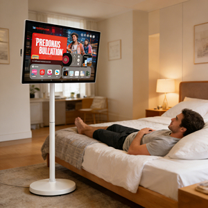 Pantalla LCD Inteligente Android Portátil de 32 Pulgadas con Soporte de Pie, Animación, Pantalla Táctil, Alimentada por Batería para Uso en Interiores, TikTok Live - Product Image 1