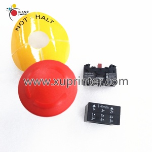 Nouveau bouton d'arrêt d'urgence original WD 3SB3400-0C avec contacts auxiliaires pour pièces d'impression offset Roland - Product Image 3