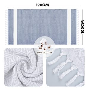 Serviettes de plage anti-sable en gros directement de l'usine, douces, personnalisées, type <span class=keywords><strong>Hammam</strong></span> Fouta, 100% coton, serviettes turques personnalisées pour la plage - Product Image 3