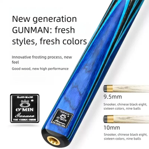 Stecca da Biliardo O'MIN Premium Nuova Generazione Gunman con Asta in Frassino Nordamericano, Giunto in Ottone Sottovuoto e Impugnatura AG Micro-Matte per Professionisti - Product Image 2