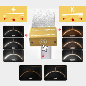 Hot 28Inch Vàng Nửa Mặt Trăng Ánh Sáng Chuyên Nghiệp Mở Rộng Lông Mi Tầng Điền Ánh Sáng Vòng Cung Ánh Sáng Với Remote Và Điện Thoại Clip - Product Image 3