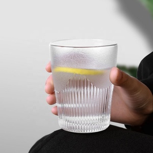 مخزنة مجموعة من 5 واضح شريط الزجاج عبوة ماء رخيصة الزجاج جرة مع البلاستيك غطاء - Product Image 3