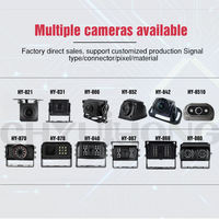 Kit caméra de recul AHD 1080P 7 pouces pour camion, Plug & Play, alimentation allume-cigare, sans câblage, moniteur de sécurité pour bus et fourgonnette
