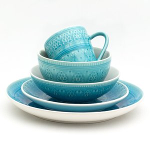 Juego <span class=keywords><strong>de</strong></span> <span class=keywords><strong>Vajilla</strong></span> <span class=keywords><strong>de</strong></span> <span class=keywords><strong>Porcelana</strong></span> Turquesa <span class=keywords><strong>de</strong></span> Lujo Tradicional <span class=keywords><strong>de</strong></span> Fábrica, <span class=keywords><strong>20</strong></span> <span class=keywords><strong>Piezas</strong></span>, Juego <span class=keywords><strong>de</strong></span> Cena <span class=keywords><strong>de</strong></span> Cerámica para 4 Personas - Product Image 6