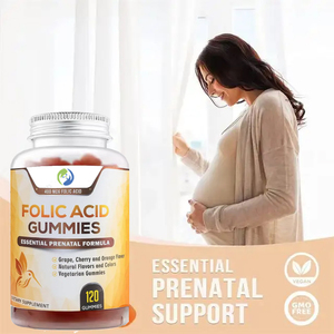 פריון oem תוספי תזונה חומצה פולית 1000mcg חיוני טרום מולדתי רב ויטמין b9 חומצה פולית - Product Image 3