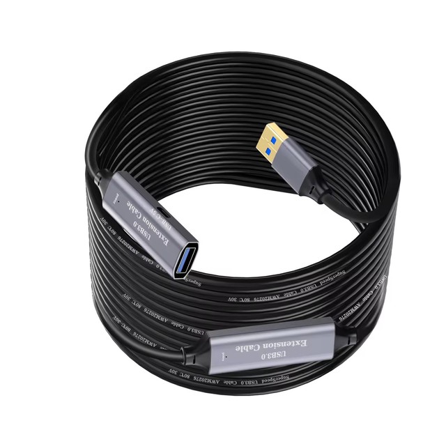 USB 3.0 Male to Female Data Transmission Extender 65FT 20M Aluminum Alloy Case Extension Cable