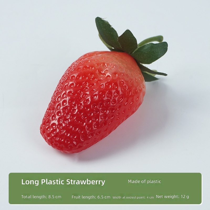 Red Plastic long section strawberries