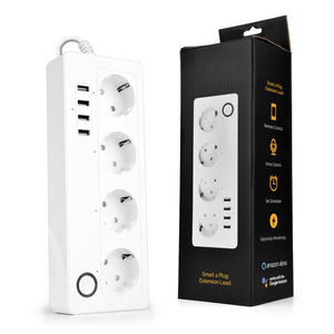 {Manufacturer}Tuya Phone App Remote Control Smart Life Usb Smart Extension EU <b>Socket</b> Wifi Power Strip - Product Image 6