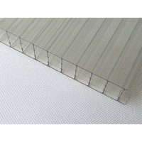 Serre en polycarbonate pour arrière-cour, feuille de plastique creuse transparente en polycarbonate pour couverture de toit de balcon