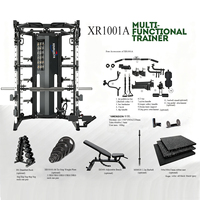 Machine Smith multifonctionnelle XR1001A XINRUI FITNESS – Rack de musculation tout-en-un avec croisement de câbles pour salle de sport à domicile