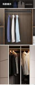 GQK ราวแขวนตู้เสื้อผ้ามีความหนา1.2, ราวแขวนเสื้อผ้าเสาตู้เสื้อผ้าราวแขวนทันสมัย - Product Image 6