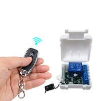 Interruptor de control remoto inalámbrico de 433Mhz DC12v 10A 1ch receptor de relé para puerta enrollable de persiana de garaje de casa inteligente