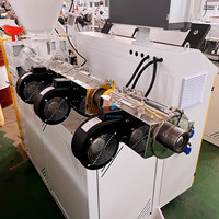 Machine de fabrication d'extrudeuse de vis simple de tuyau de profil en plastique de PVC de PE de SJ45